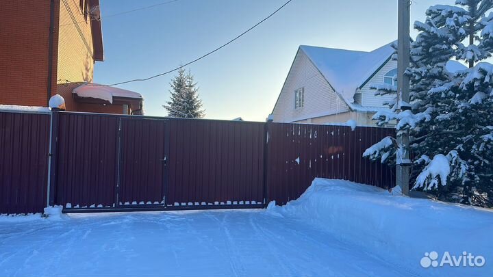 Откатные ворота под ключ с доставкой и установкой