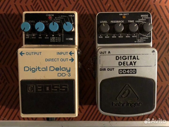 Гитарные педали delay, вместе дешевле