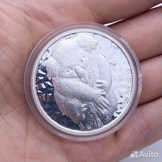 Серебряная монета доллар Коала, Австралия