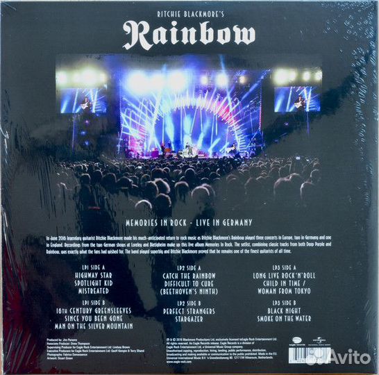 Rainbow – Memories In Rock (Live In Germany) 3LP g