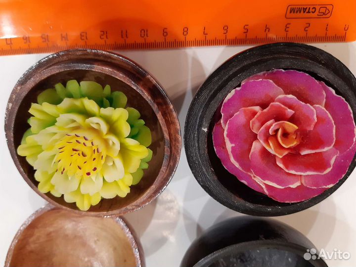 Подсвечник. Шкатулка Цветок из мыла