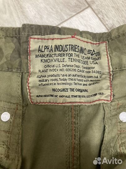 Карго шорты Alpha industries