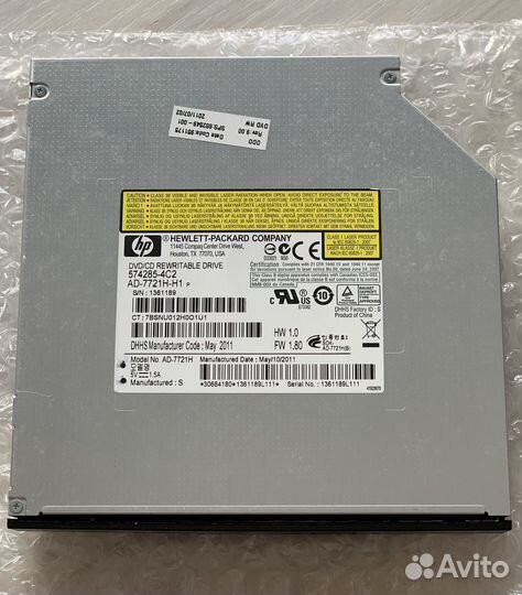 Оригинальный привод HP DVD+RW AD-7721H-H1