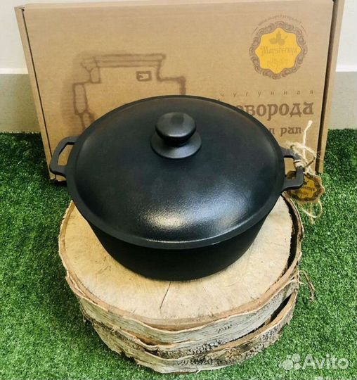 Кастрюля чугунная 5 л