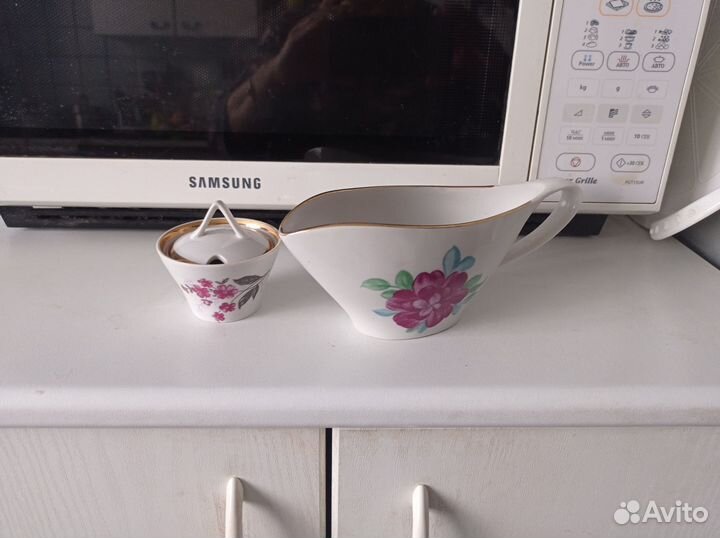 Солонка и соусник Дулево,винтаж