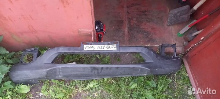 Спойлер (юбка) переднего бампера honda crv 4