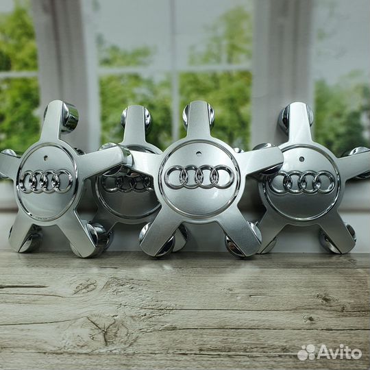 Колпачки на литые диски Audi заглушки 4шт