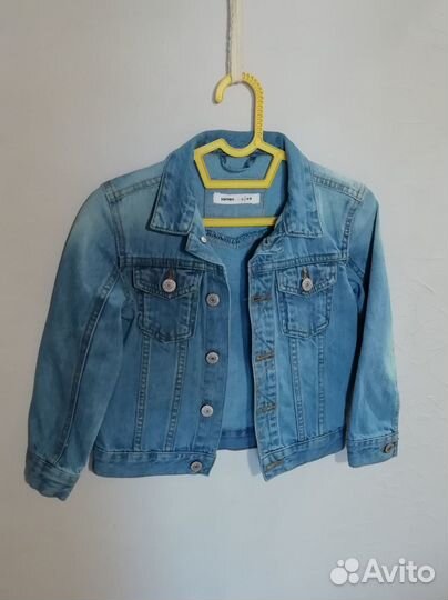 Джинсовая курточка для девочки размер 110