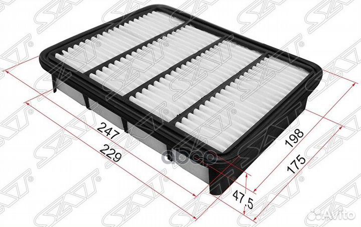 Фильтр воздушный mitsubishi galant 96-03/space