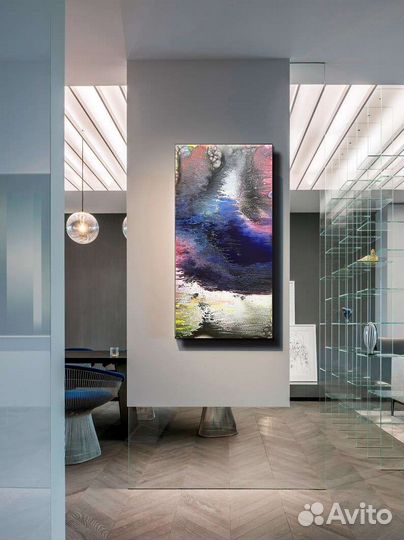 Интерьерная картина маслом абстракция