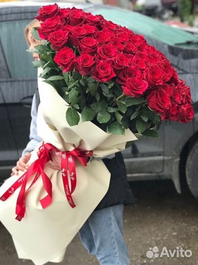 Высокие Розы/Метровые розы/Доставка