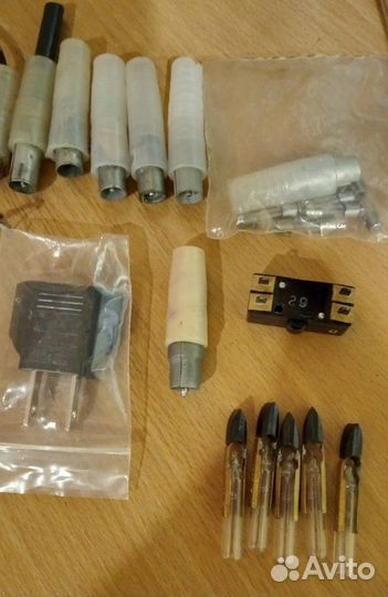 Антенна, штекеры, вилка для розетки СССР