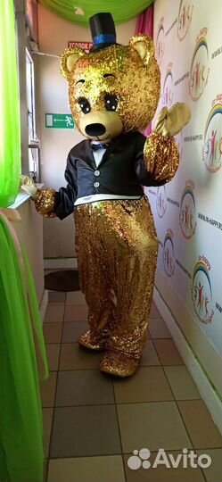 Ростовая голова Мишки золото