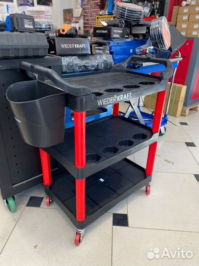 Тележка для детейлинга пластиковая WDK-819