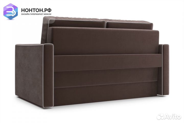 Диван еврокнижка Леон коричневый