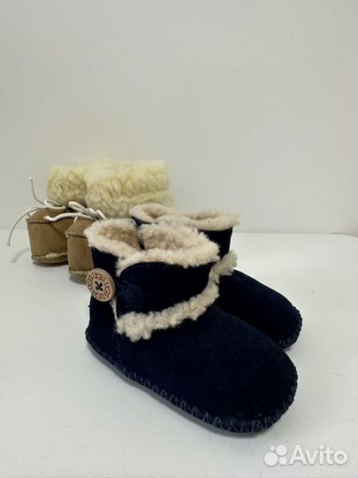 Пинетки ugg зимние для малыша 0-4 мес