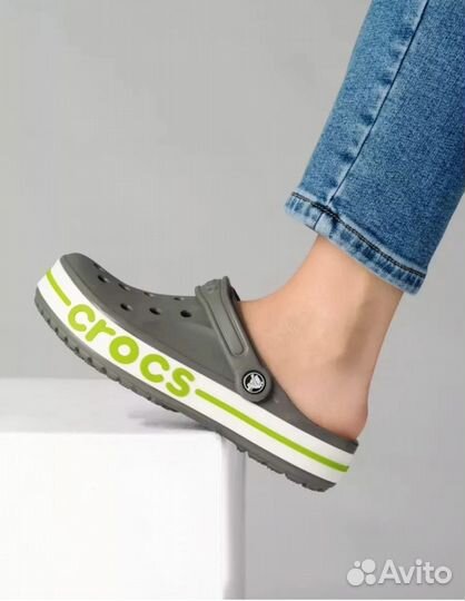 Crocs сабо серые унисекс