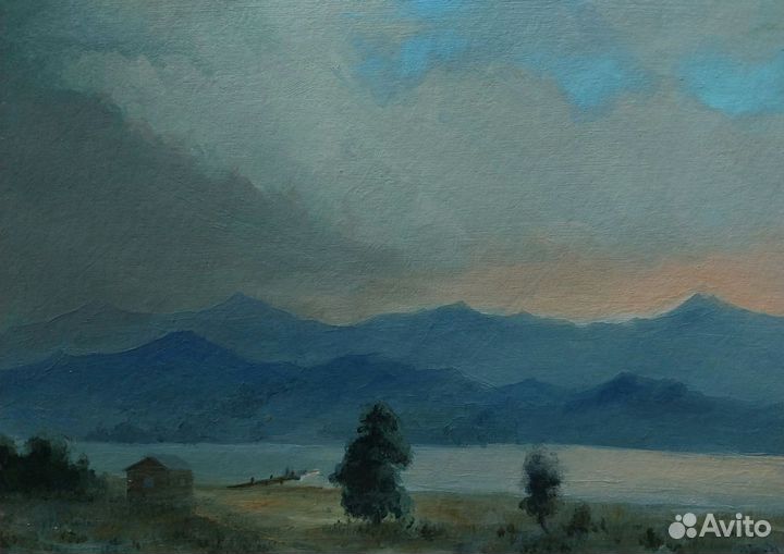 Картина маслом Горы