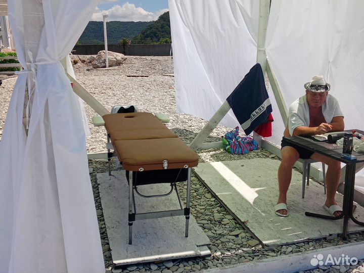 Массаж на Агойском пляже в комфортной обстановке