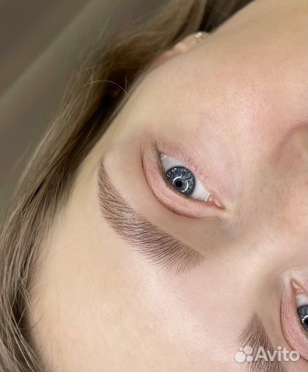 Брови окрашивание ламинирование коррекция