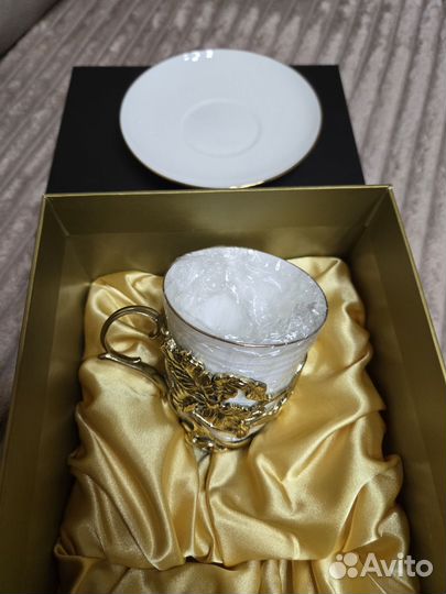 Чашка с блюдце императорский фарфор