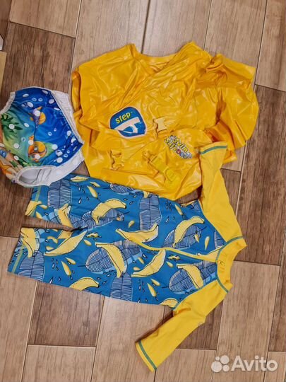 Новый купальный костюм 86-92 + жилет