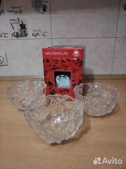 Конфетница walther glas 3 шт