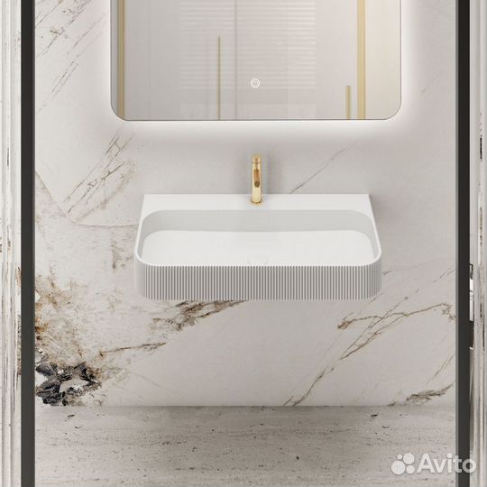 Раковина Solid Surface Vincea VWB-6SG90MW, 900*46