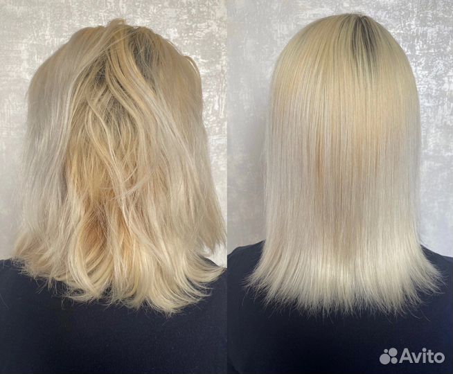 Кератиновое выпрямление волос