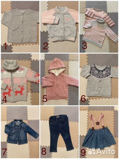 Вещи на девочку 74-80