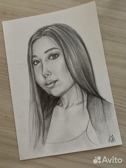 Портрет на заказ по фото карандашом