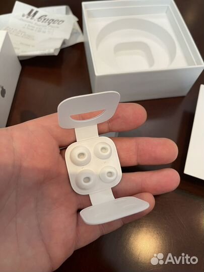 Оригинальная коробка Apple AirPods PRO с чеком