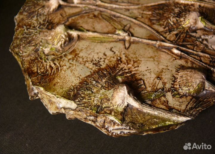 Гипсовое панно, ботанический барельеф