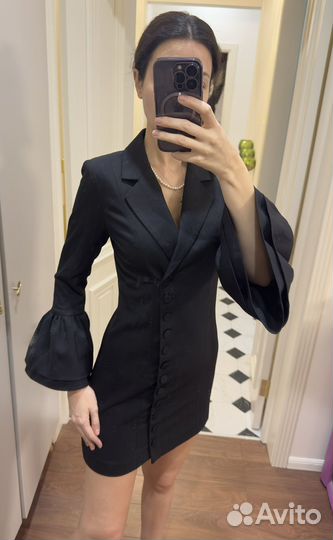 Платье-пиджак приталенное