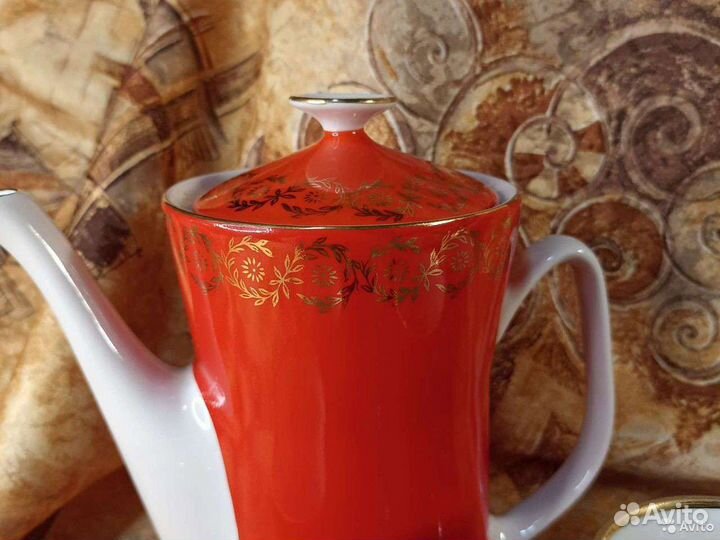 Сервиз кофейный Wloclawek Porcelana Польша винтаж