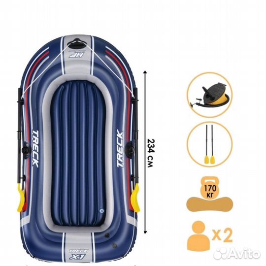 Надувная лодка пвх гребная