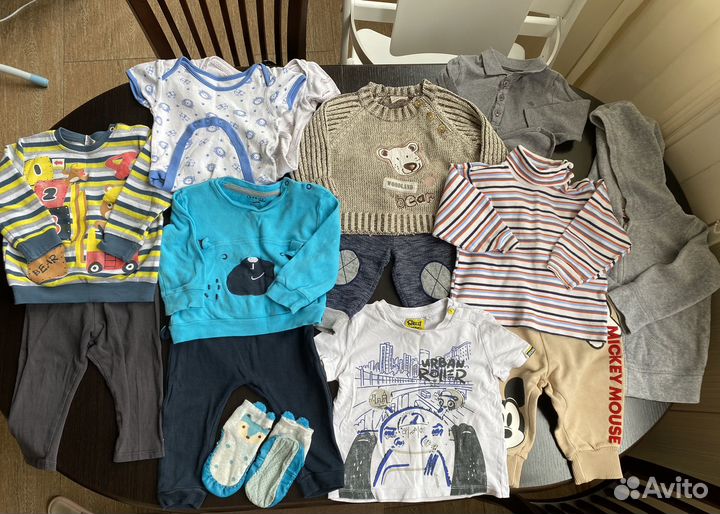Пакет вещей для мальчика 68 74 80