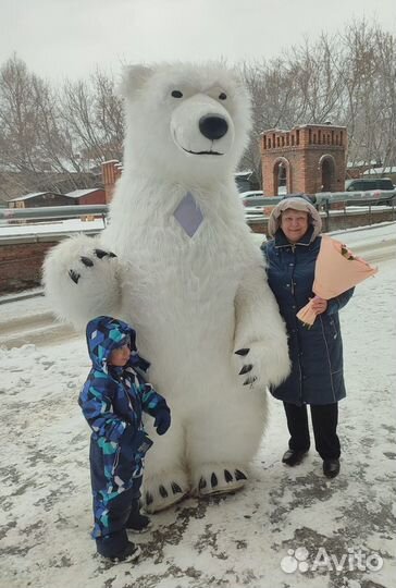 Поздравление от белого мишки