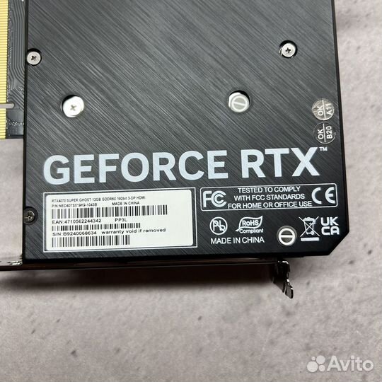 Новая видеокарта Gainward 4070 Super 12gb
