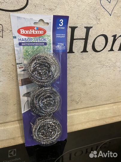 Салфетки вискозные, набор губок металлических