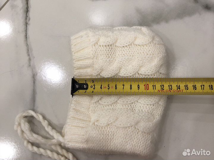 Шапка для новорожденного зима 0-3 месяцев