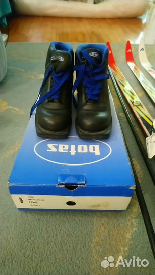 Комплект лыжи беговые ботинки палки