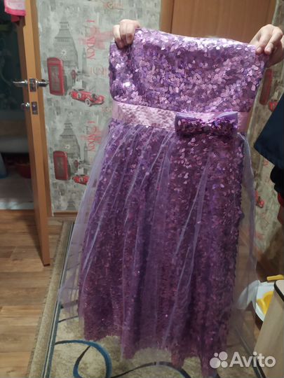 Платье для девочки на выпускной рост 128 134