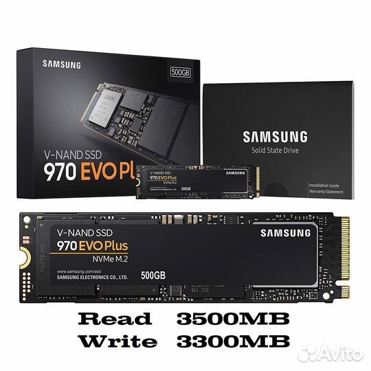 Новый ssd Samsung 970 EVO plus 500gb
