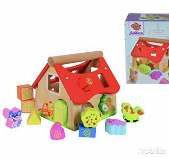 Сортер деревянный домик Eichhorn