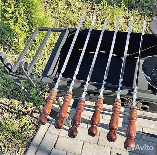 Мангал с печью под казан