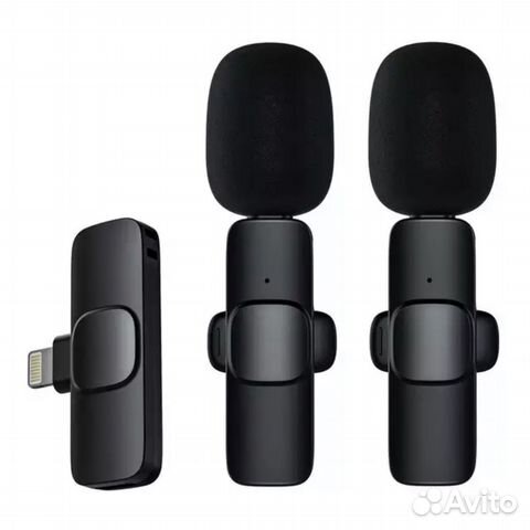 Беспроводной Петличный микрофон iPhone/android