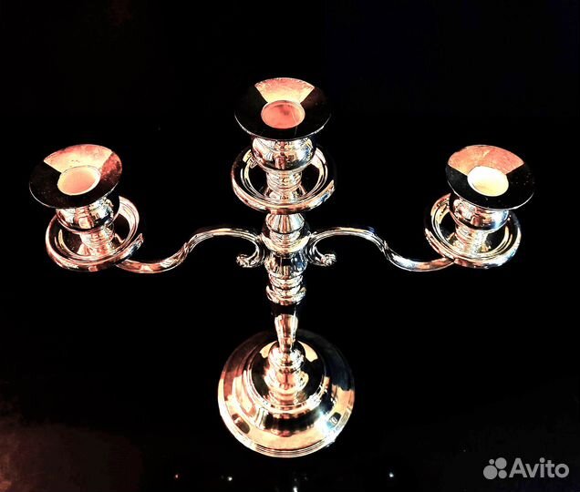 Подсвечники посеребренные