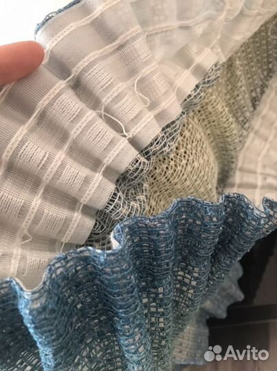 Тюль сетка разноцветная