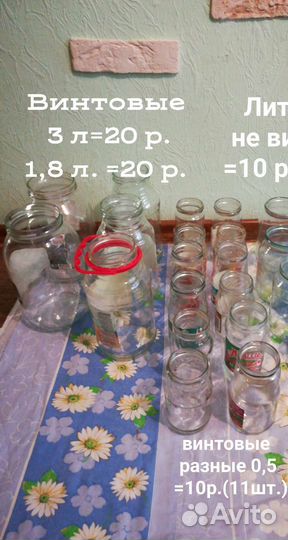 Банка 0,5л 0,7л 1л и 3л